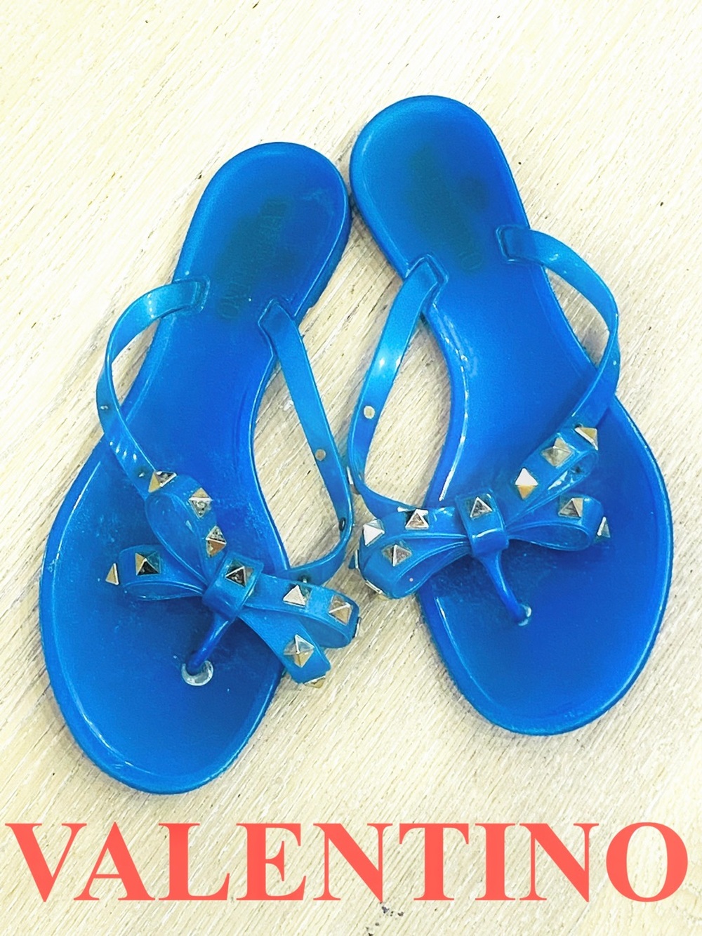 Valentino Sandals Garavani Rockstud Flip Flops Jelly Shoes Gift